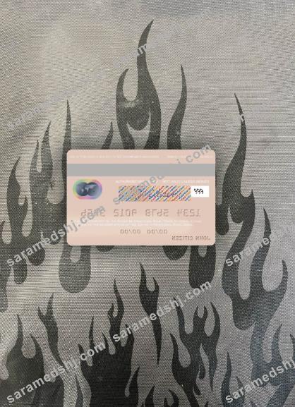 Oman Sohar International Bank mastercard photolook back